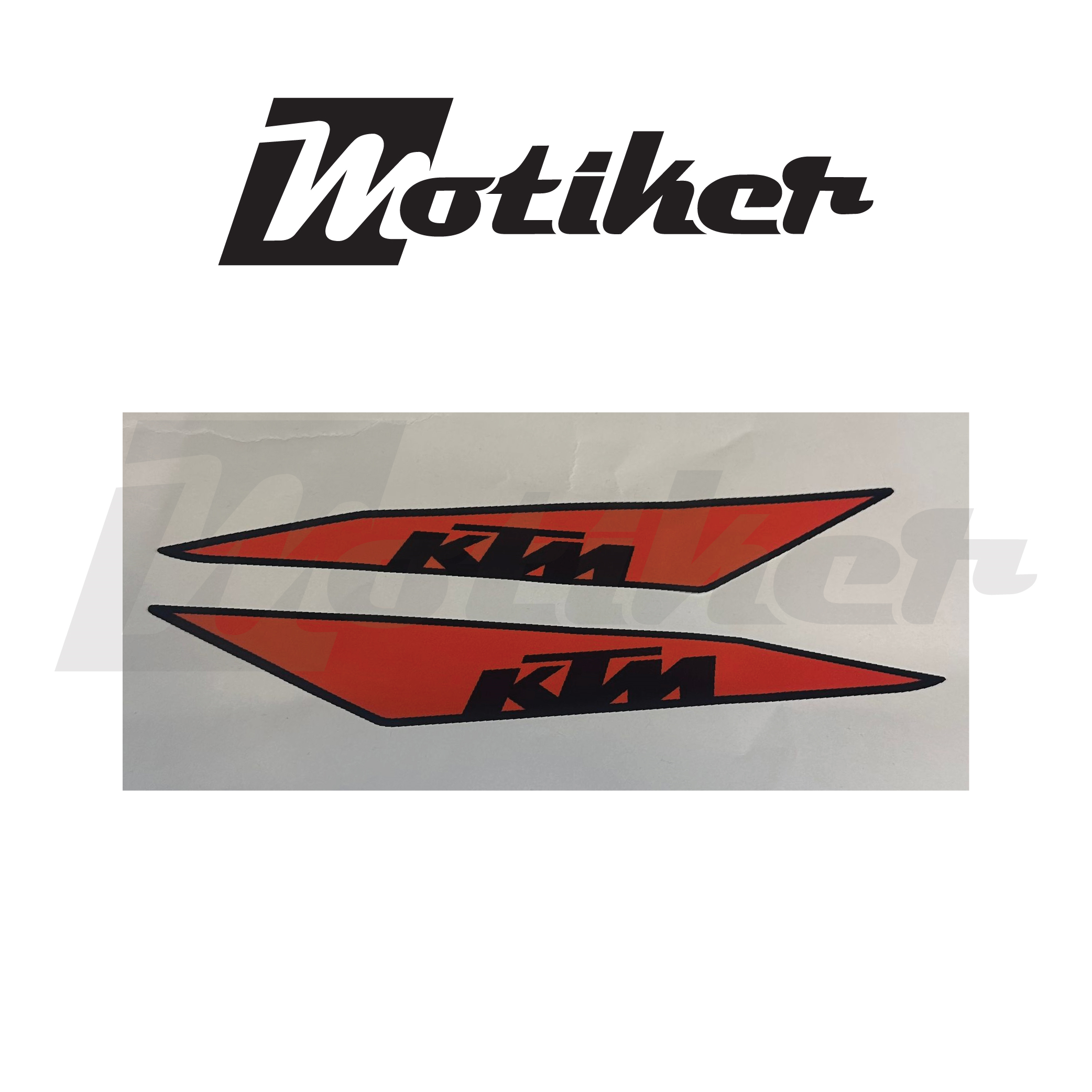 KTM Duke 250 Arka Kuyruk Üstü Sticker Etiket Modeli