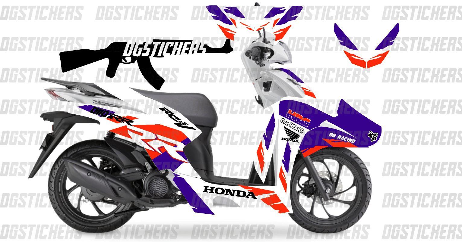 Honda Dio RR Sticker Etiket Modeli