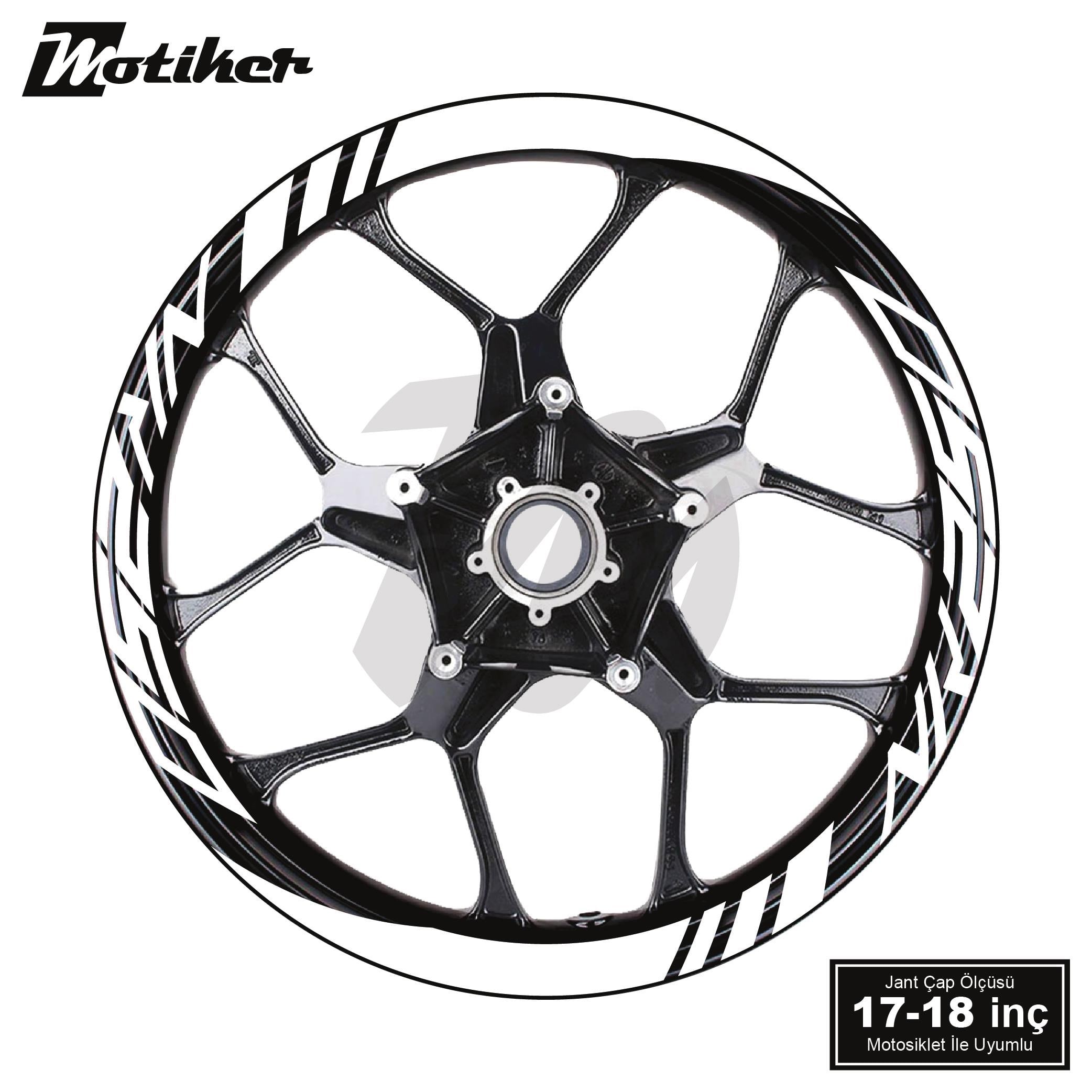 CFMOTO NK250 Geniş Jant Sticker Modeli 16lı Tasarım Sticker