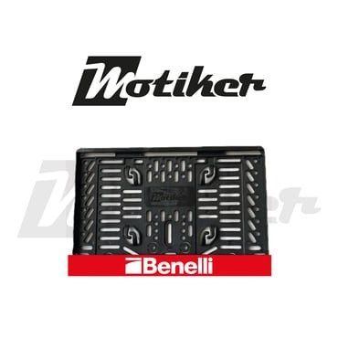 Pleksi Plakalık Kırmızı Üstüne Beyaz Benelli Yazılı Tasarımlı Motosiklet Plakalık Modeli