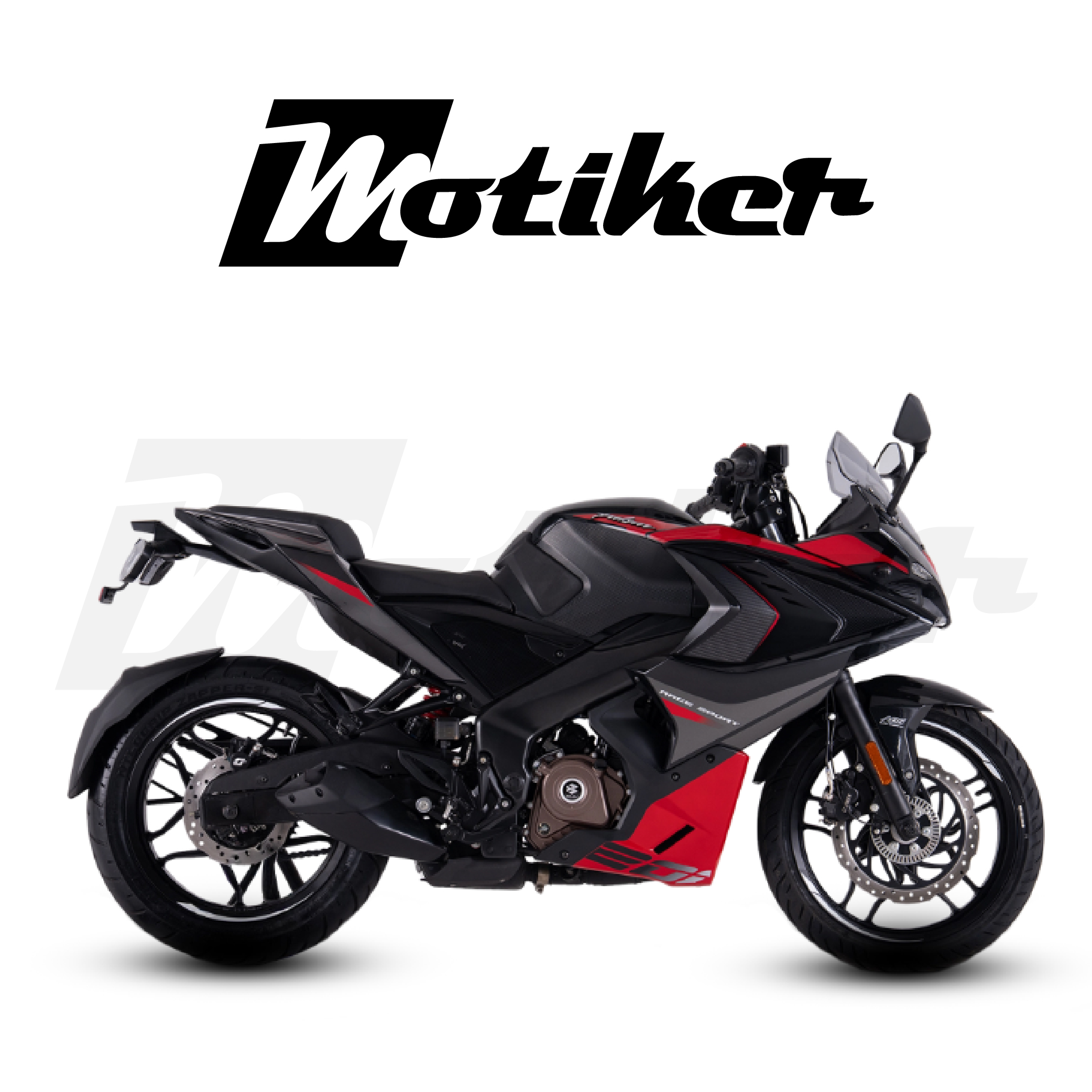 Bajaj Pulsar RS200 UG 2025-2026 Model Orjinal Tasarımı (Siyah Motor) Sticker Etiket Modeli