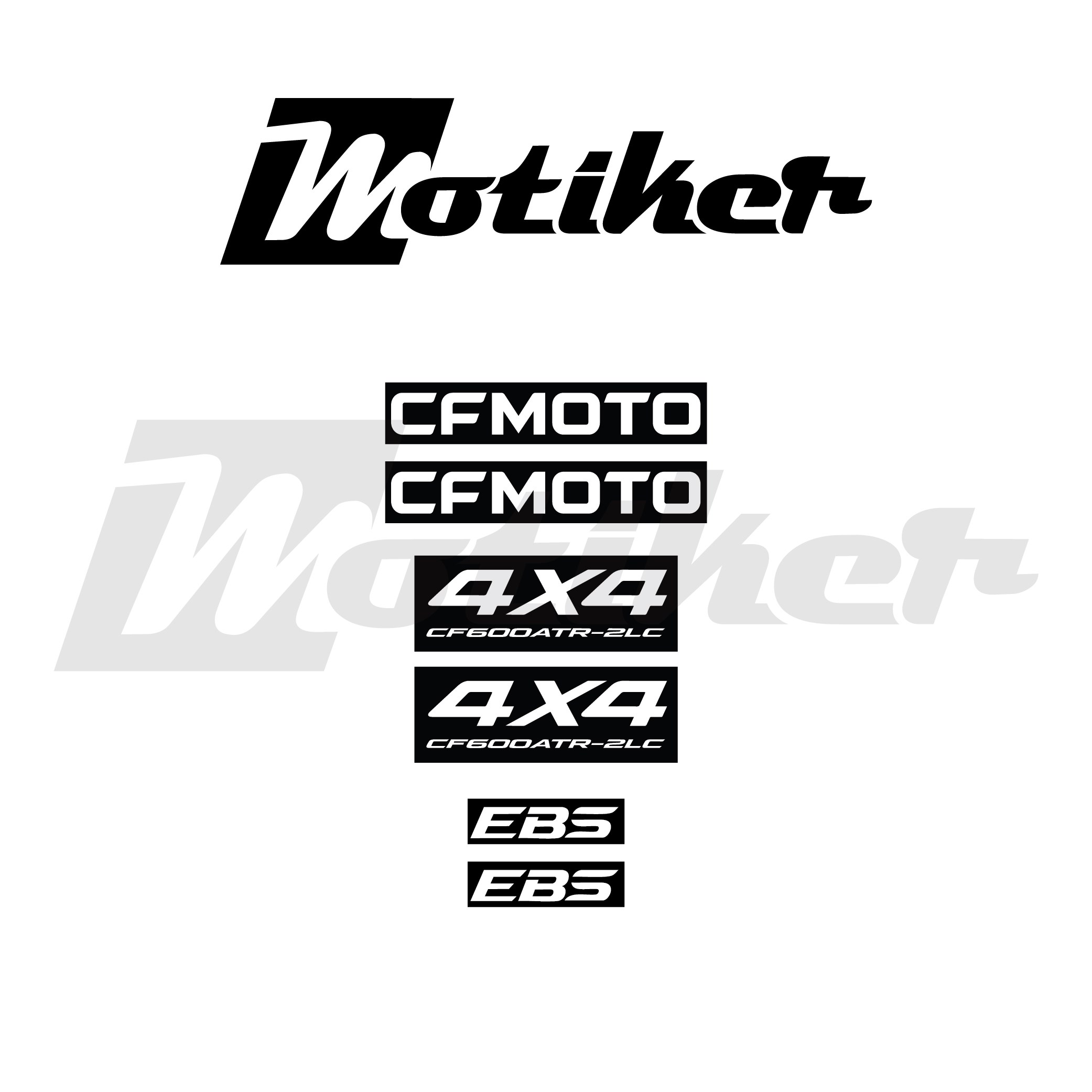 CFORCE Atv 600ATR-2LC Orijinal Sticker Etiket Modeli 