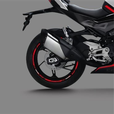 CFMOTO 450SR Sticker Jant Dışı Şerit Baskılı Kırmızı 