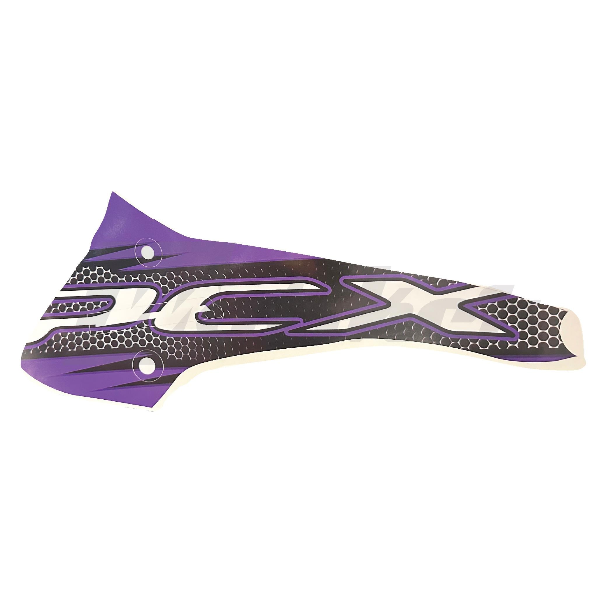 Honda Pcx Sticker Radyator Kapağı Kaplama Koruma Etiket Modeli Parçalı Desen Mor