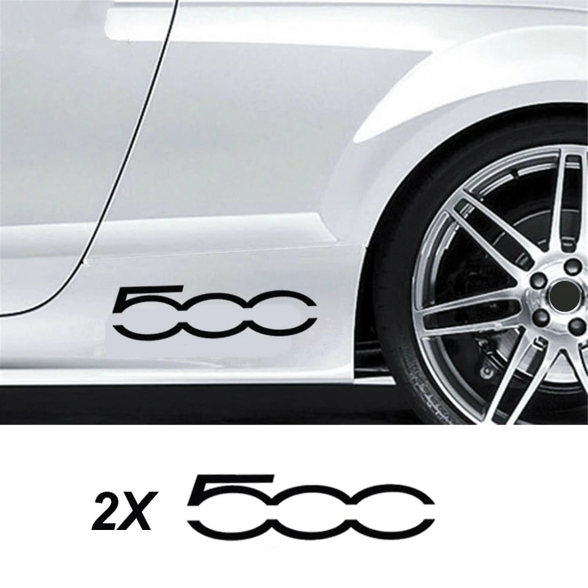 Fiat 500 Yan Kapı Altı Sticker Etiket 