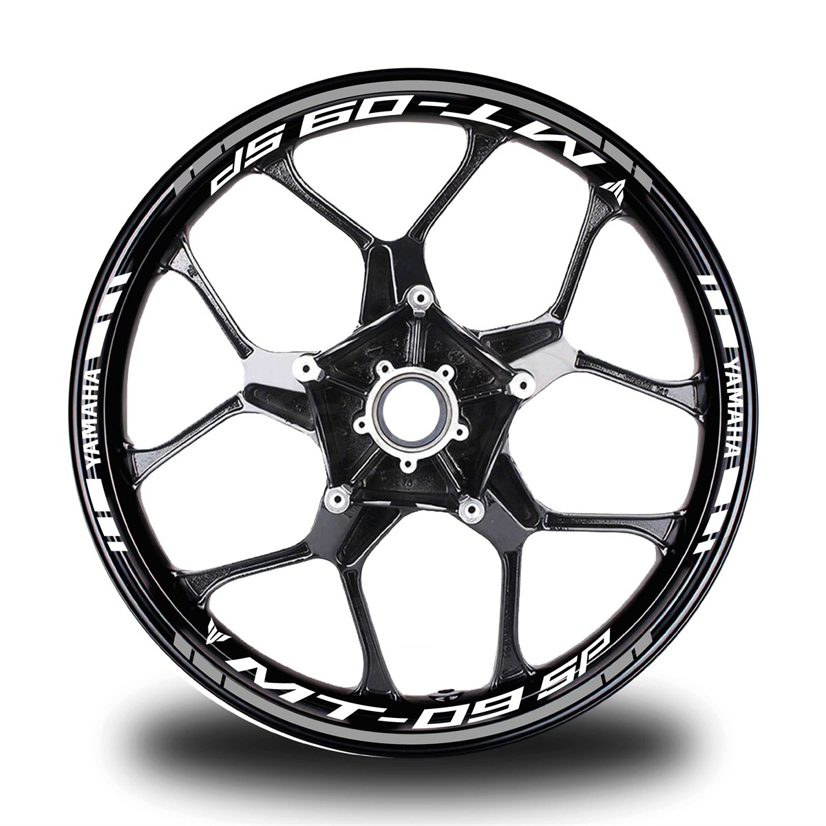 Gri Yamaha MT 09 SP Takım Jant Sticker Etiket