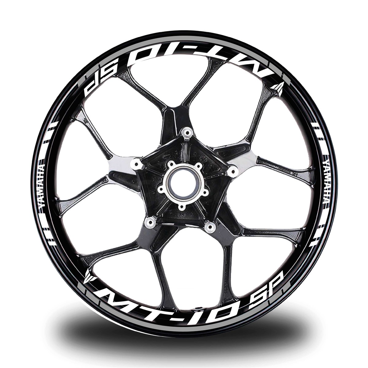 Gri Yamaha MT 10 SP Takım Jant Sticker Etiket