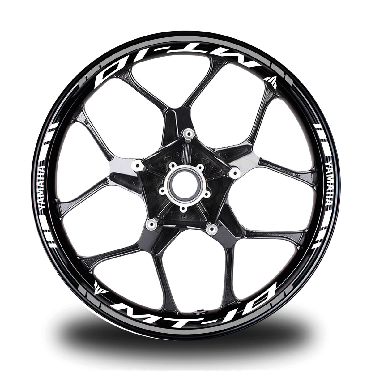 Gri Yamaha MT 10 Takım Jant Sticker Etiket