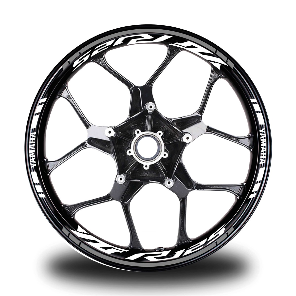 Gri Yamaha YZF R125 Takım Jant Sticker Etiket