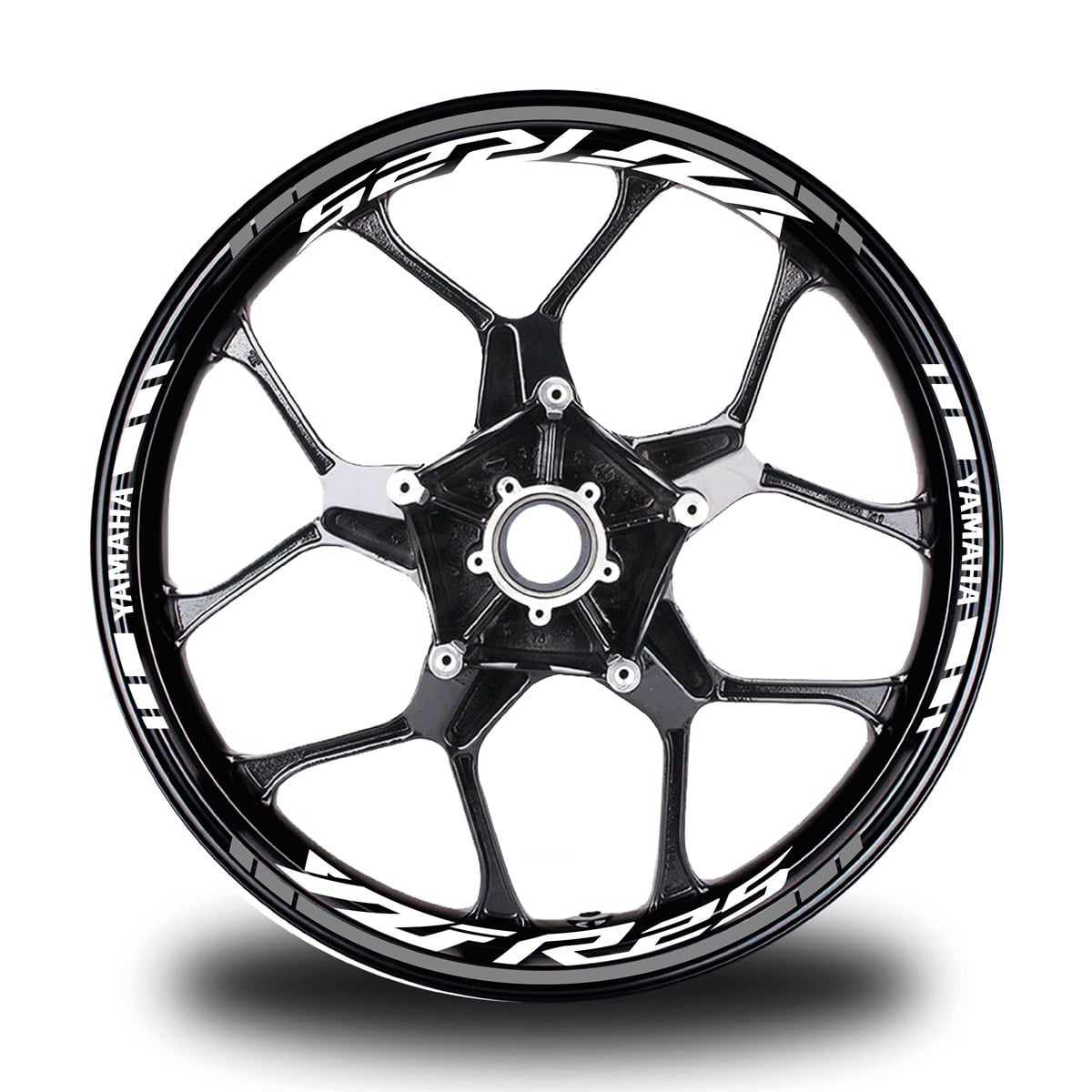 Gri Yamaha YZF R25 Takım Jant Sticker Etiket