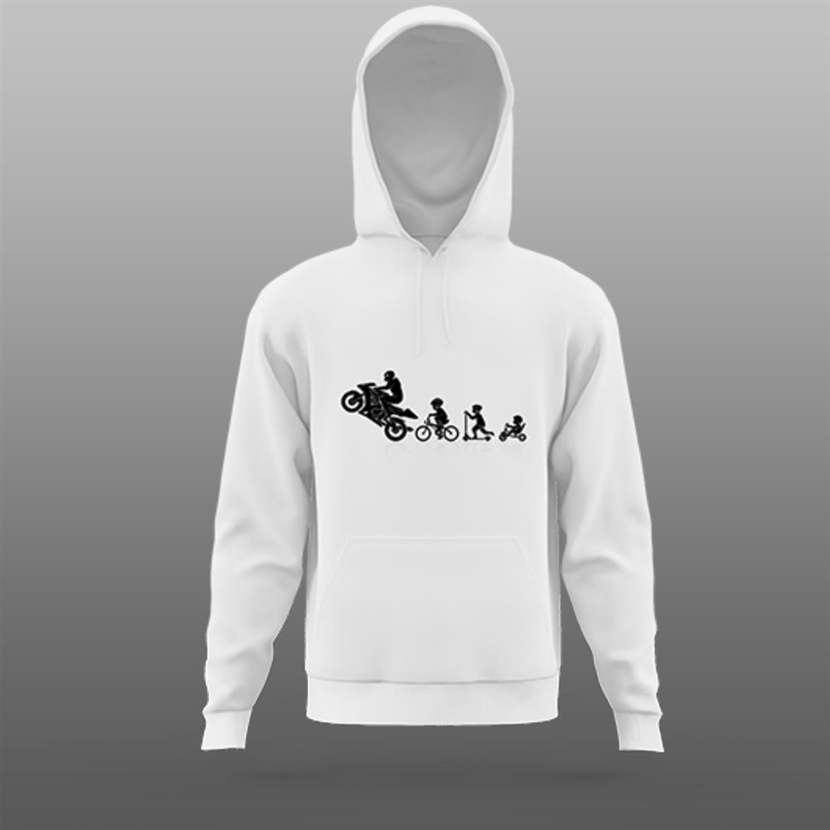 Grow up to left Beyaz Sweatshirt Modeli 