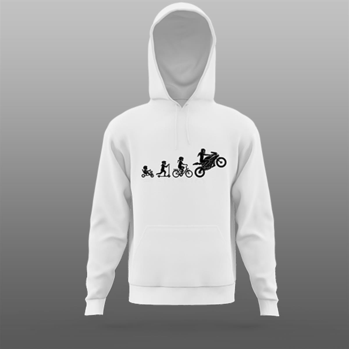 Grow up to Right Beyaz Sweatshirt Modeli 