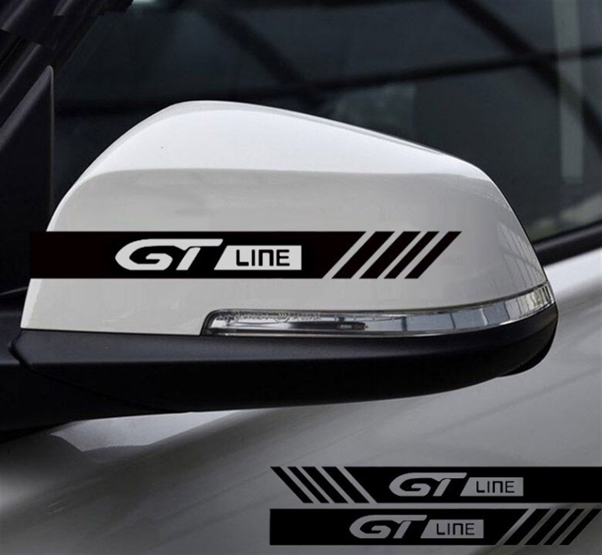 GT Lıne Yazılı Kapı Kolu Sticker Etiket Modeli