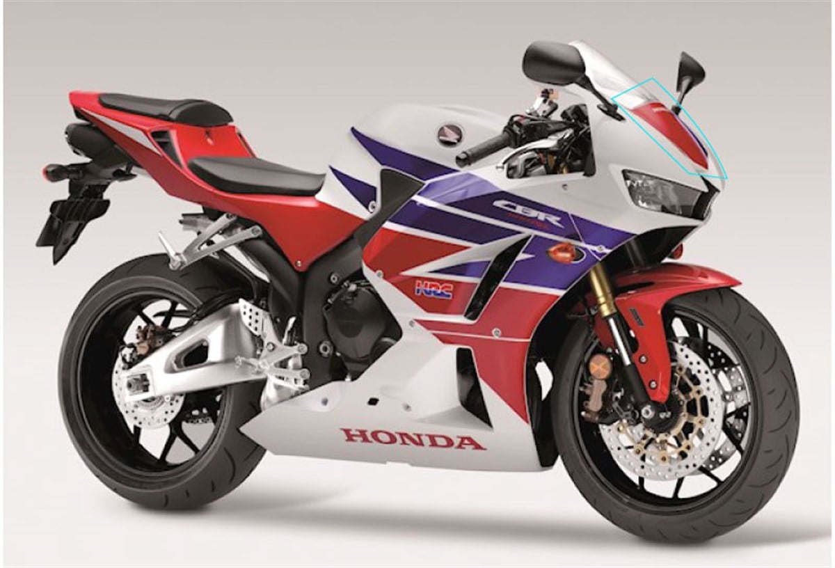 HONDA 600 RR Ön Kafa Grenaj Sticker Etiket Modeli