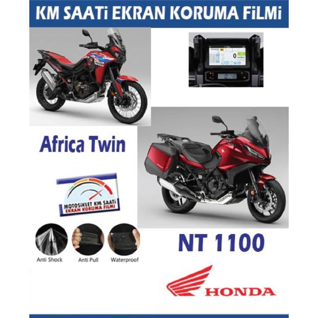 Ekran KorumasıHonda AfricaTwin 2024 / NT1100 DCT Motosiklet Ekran Km Koruyucu