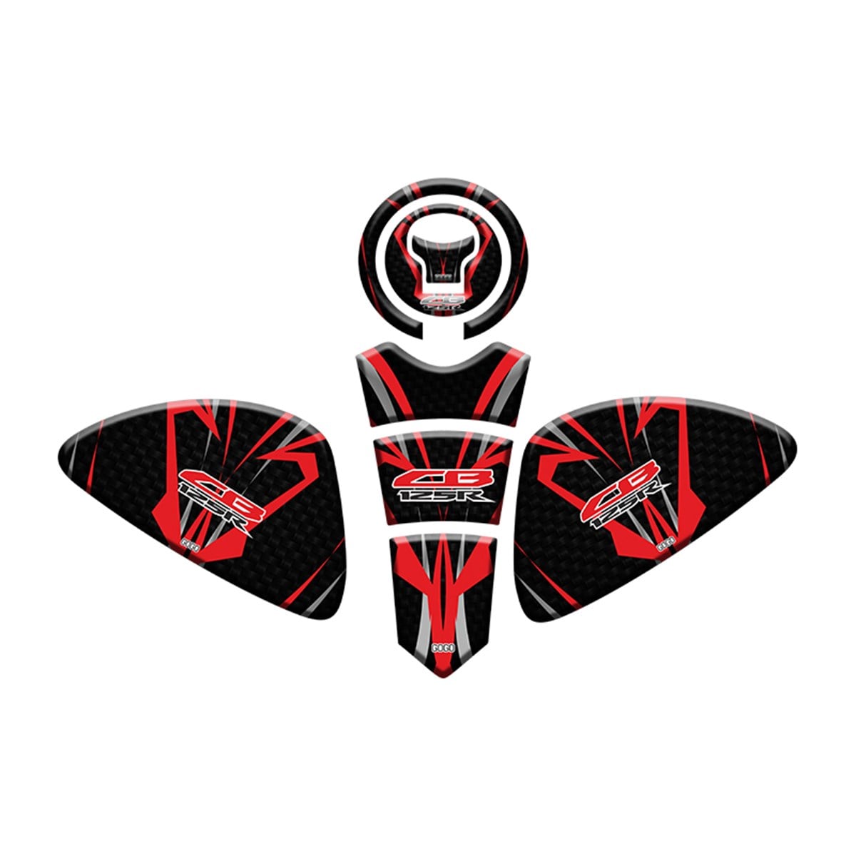 HONDA CB125R UYUMLU Tank Pad Set