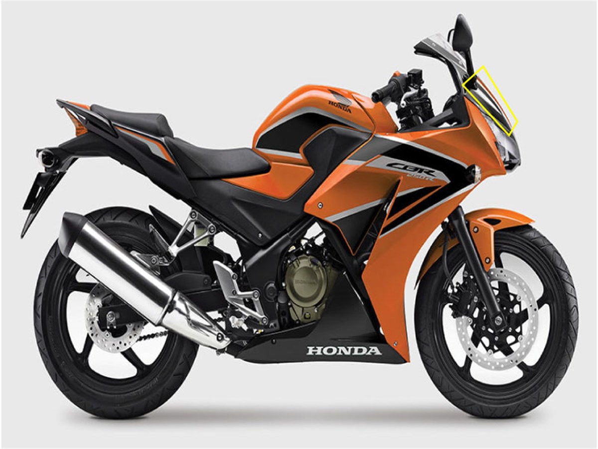 HONDA CBR 250 TURUNCU 2017 Ön Kafa Grenaj Sticker Etiket Modeli
