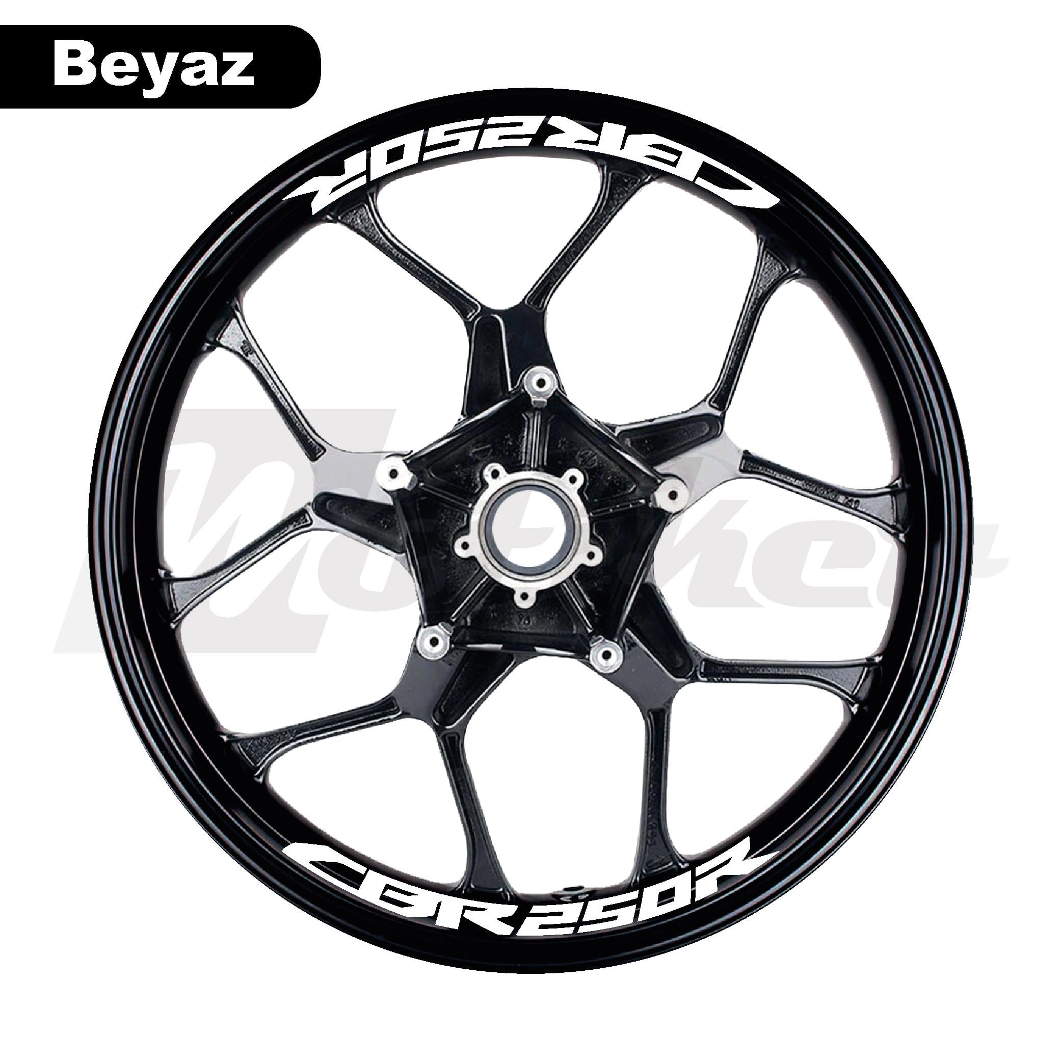 CBR250RHonda CBR250R Jant İçi Sticker Etiket Modeli Beyaz Renk 