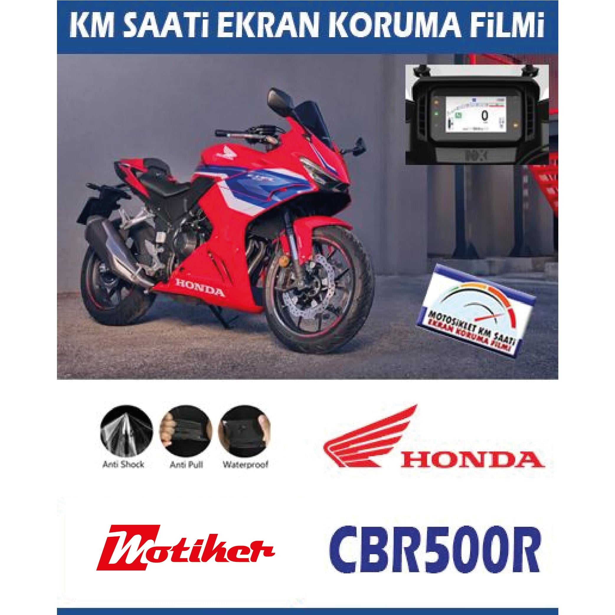 CBR500RHonda CBR500R Motosiklet Ekran Km Koruyucu