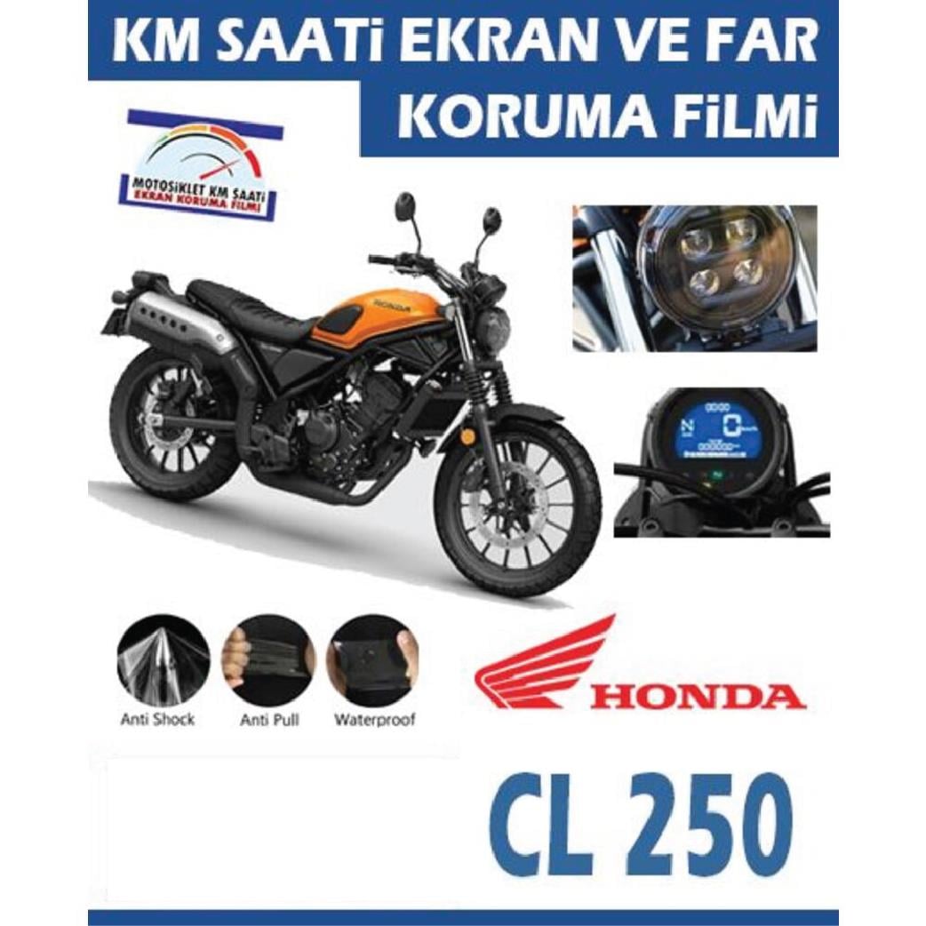 Ekran KorumasıHonda CL250 Motosiklet Ekran Km Koruyucu