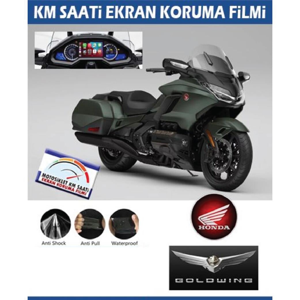 Ekran KorumasıHonda Goldwing Yeni Kasa Motosiklet Ekran Km Koruyucu