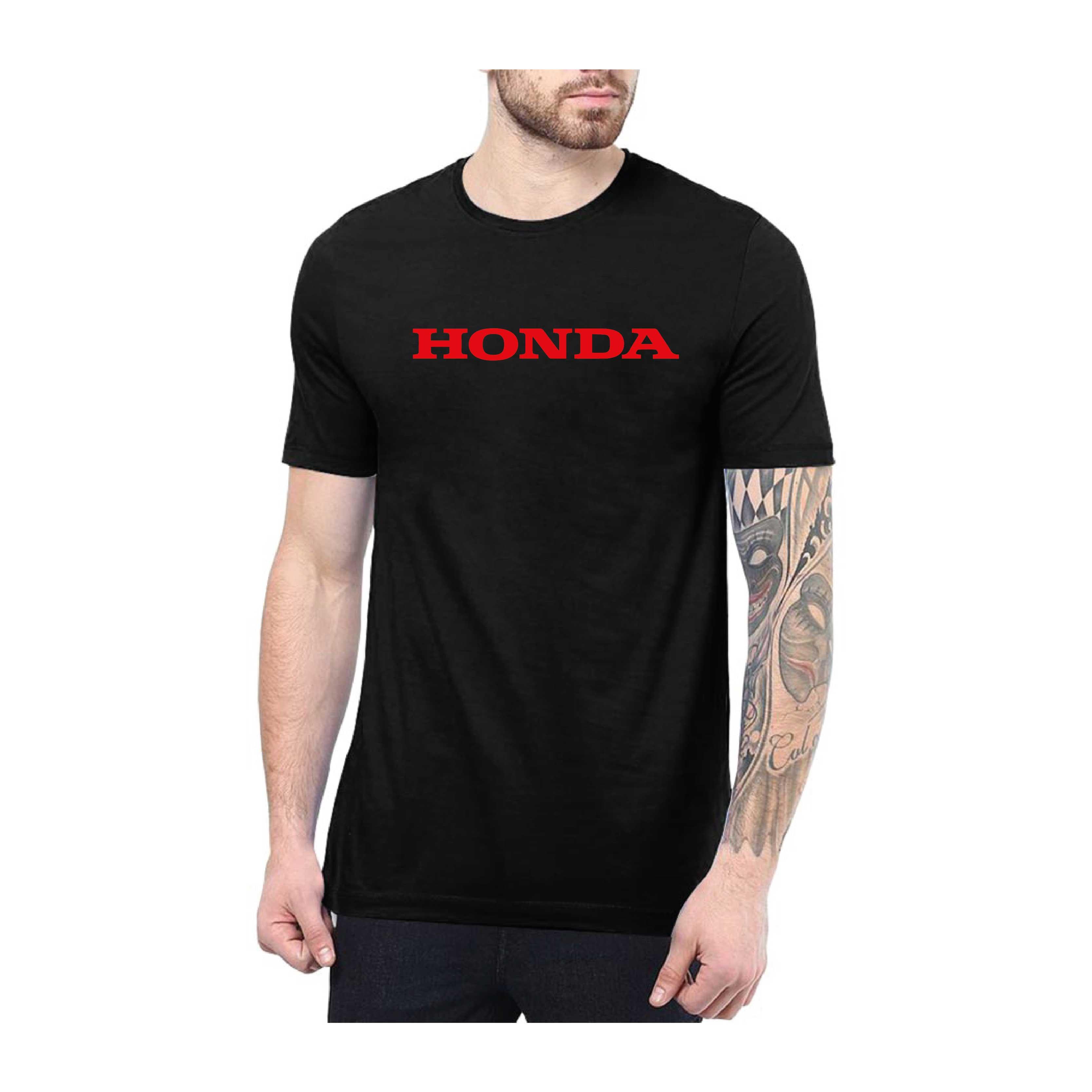 Honda Logolu Kırmızı Baskılı Tshirt Modeli