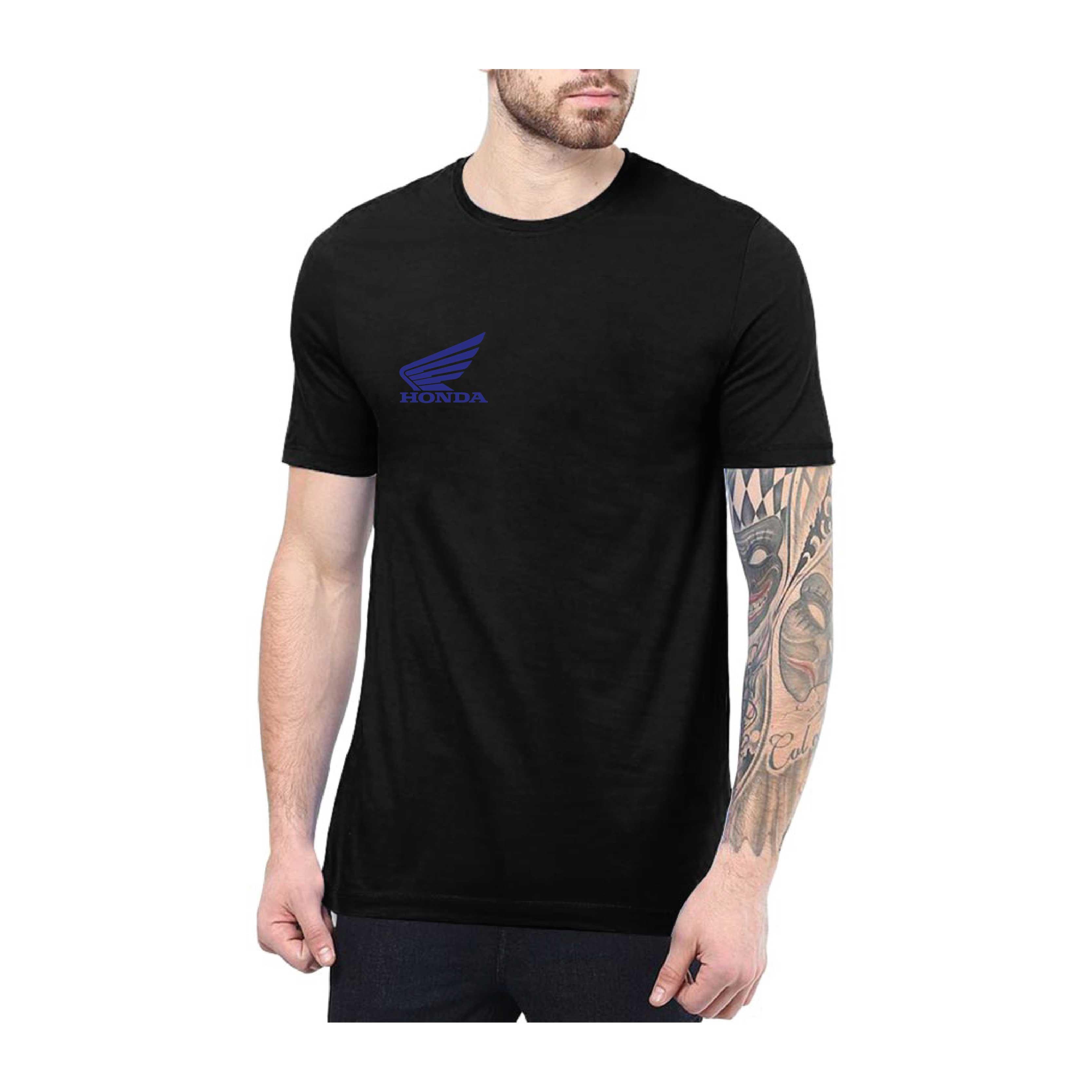 Honda Logolu Lacivert Baskılı Tshirt Modeli 3
