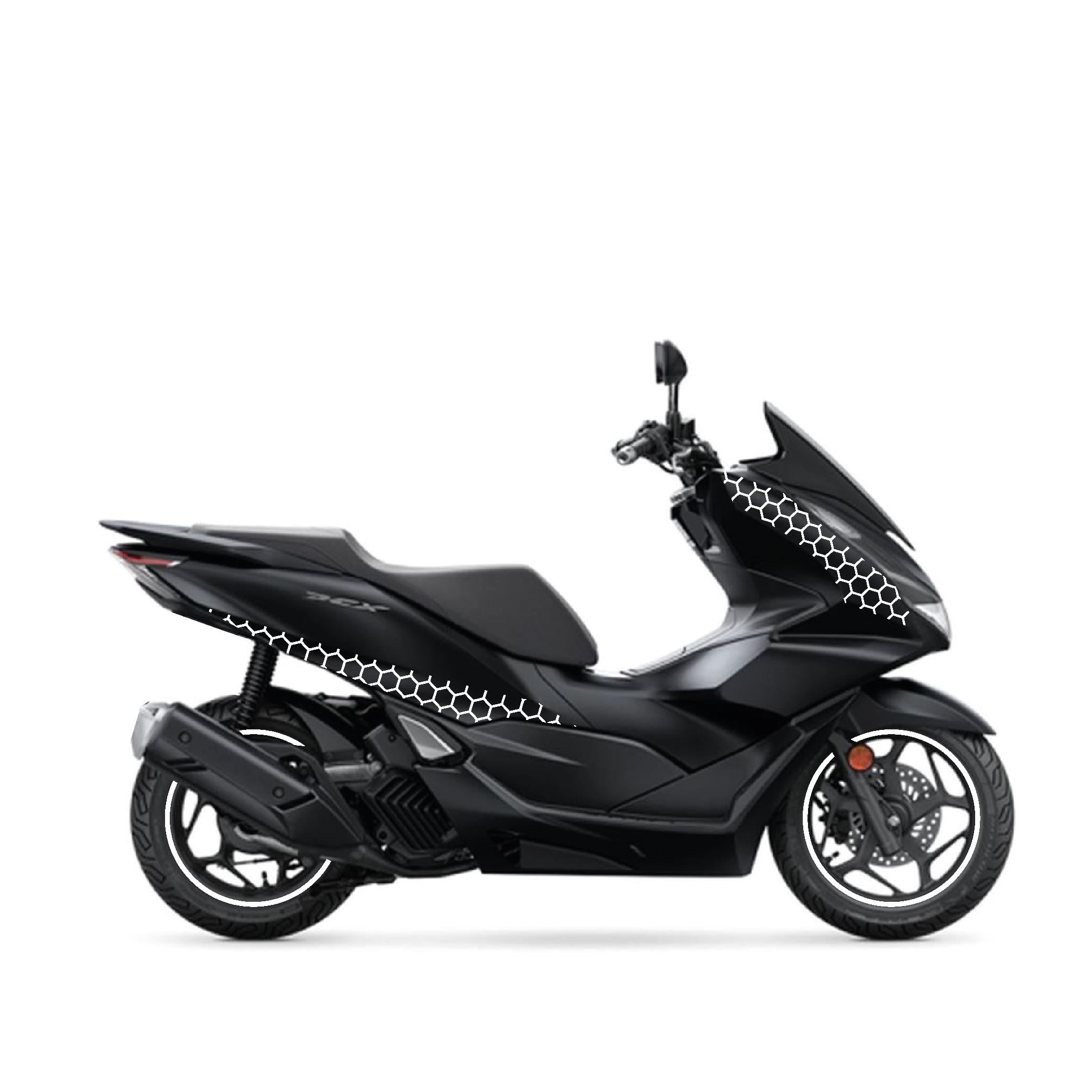 PCXHonda PCX 2021 - 2024 Uyumlu Evrensel Bal Peteği Sticker Kaplama Etiket Modeli Beyaz Renk