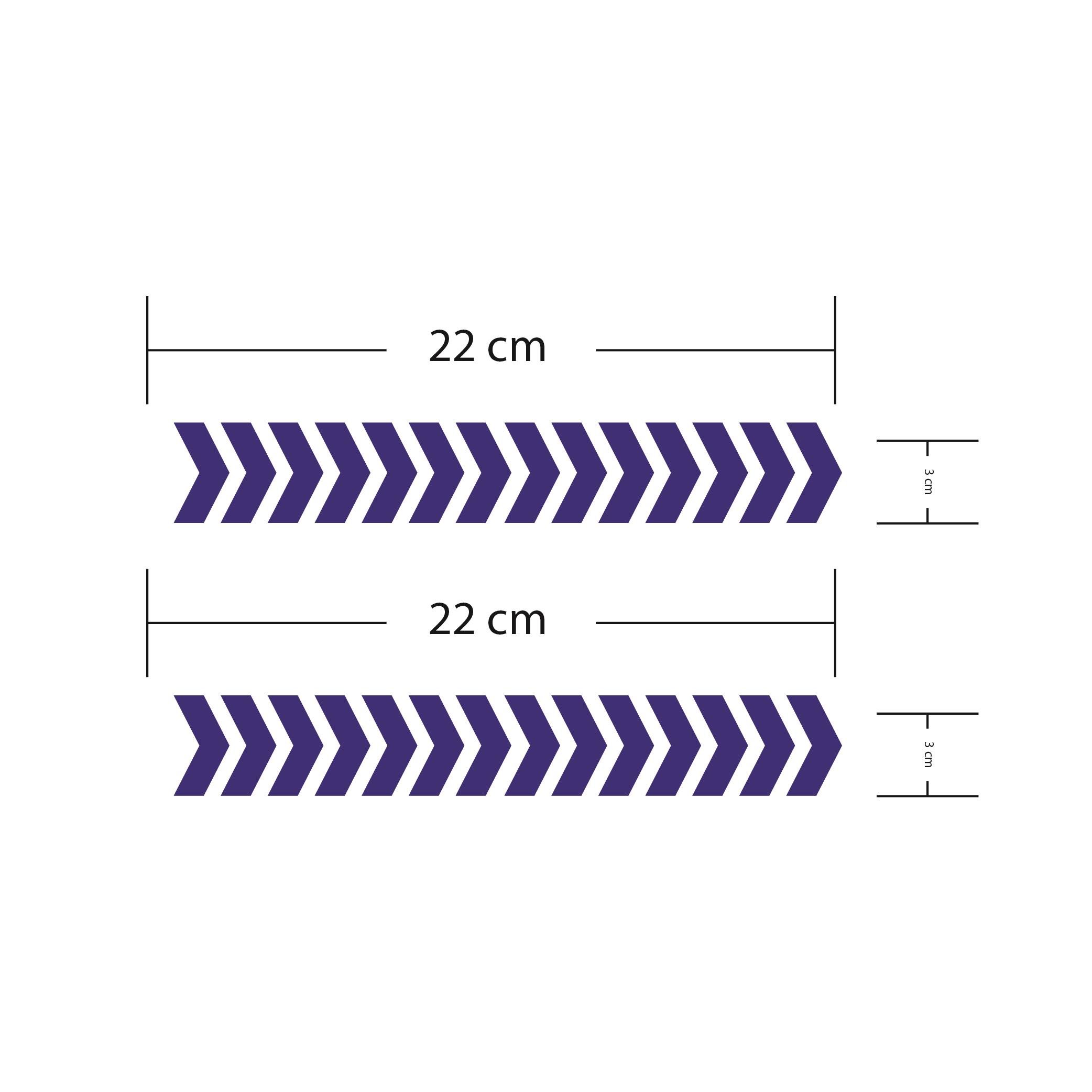 İnce Ok Lacivert Sticker Etiket Modeli