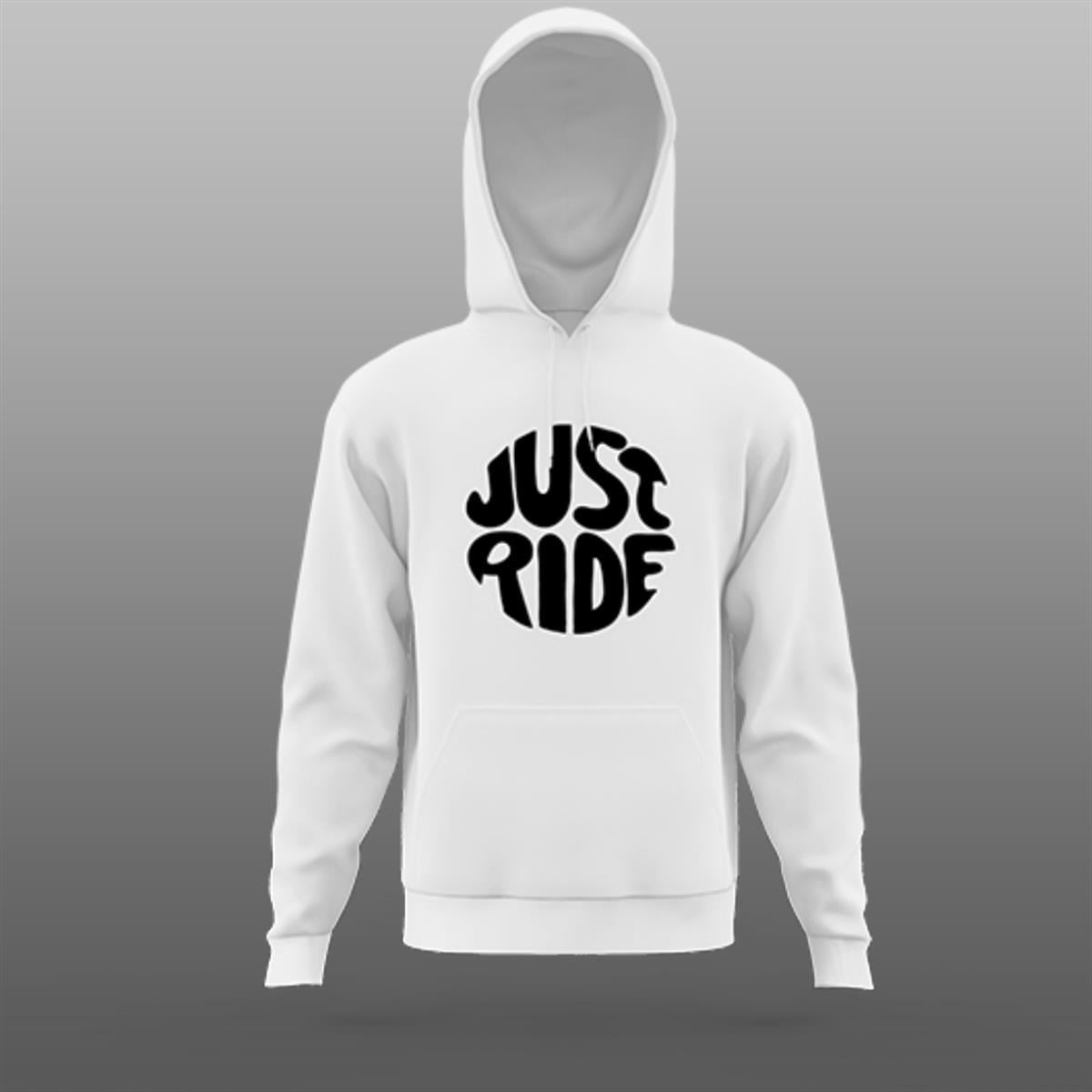 Just Ride Beyaz Sweatshirt Modeli 