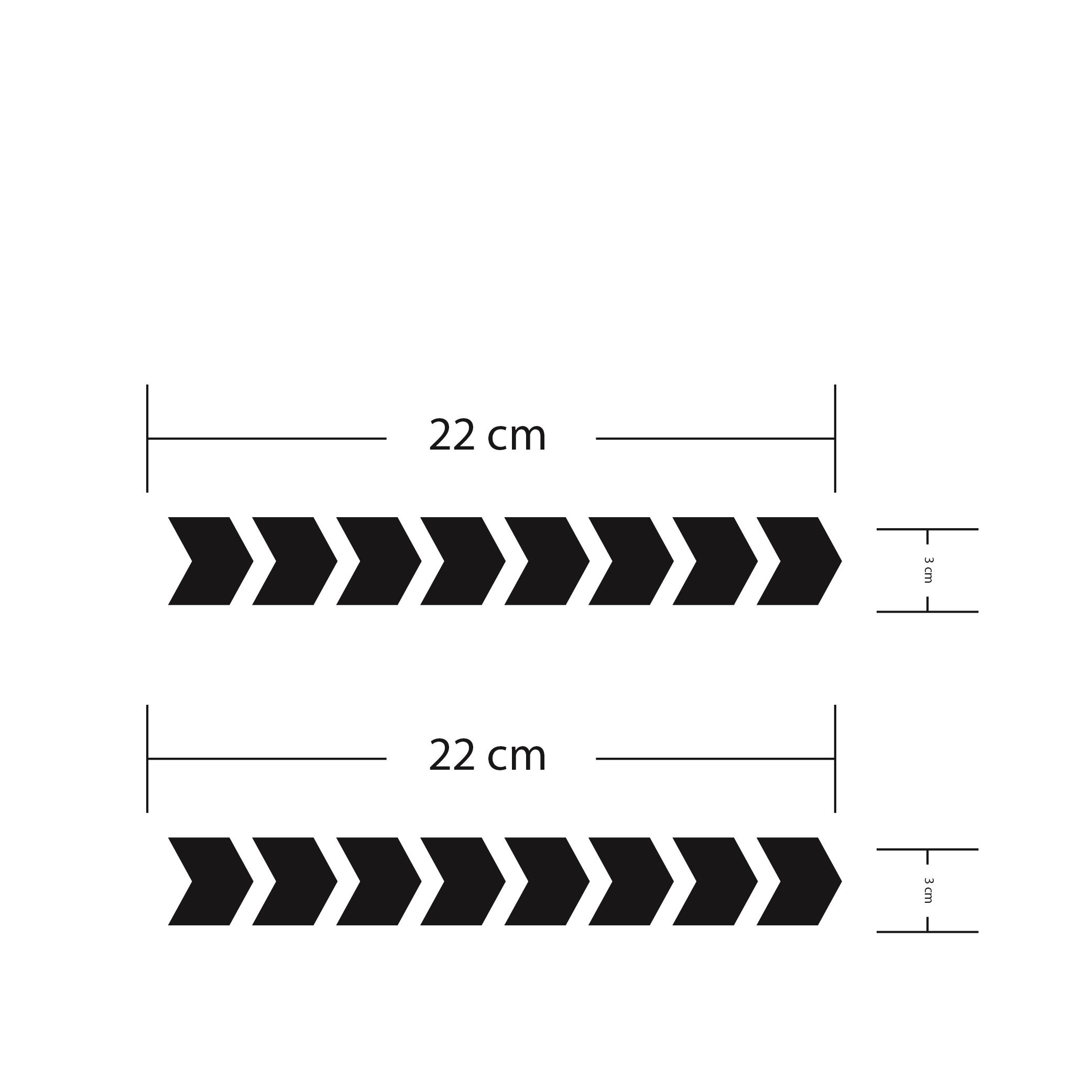 Kalın Ok Siyah Motosiklet Sticker Etiket Modeli