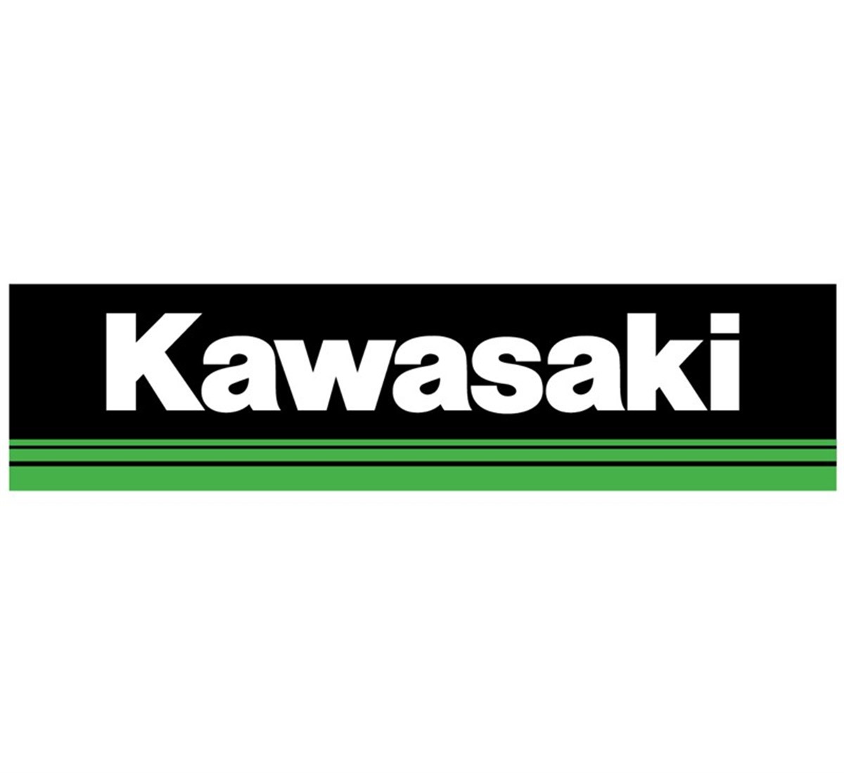 Kawasaki Korumalı Yeşil Siyah Sticker Etiket Modeli