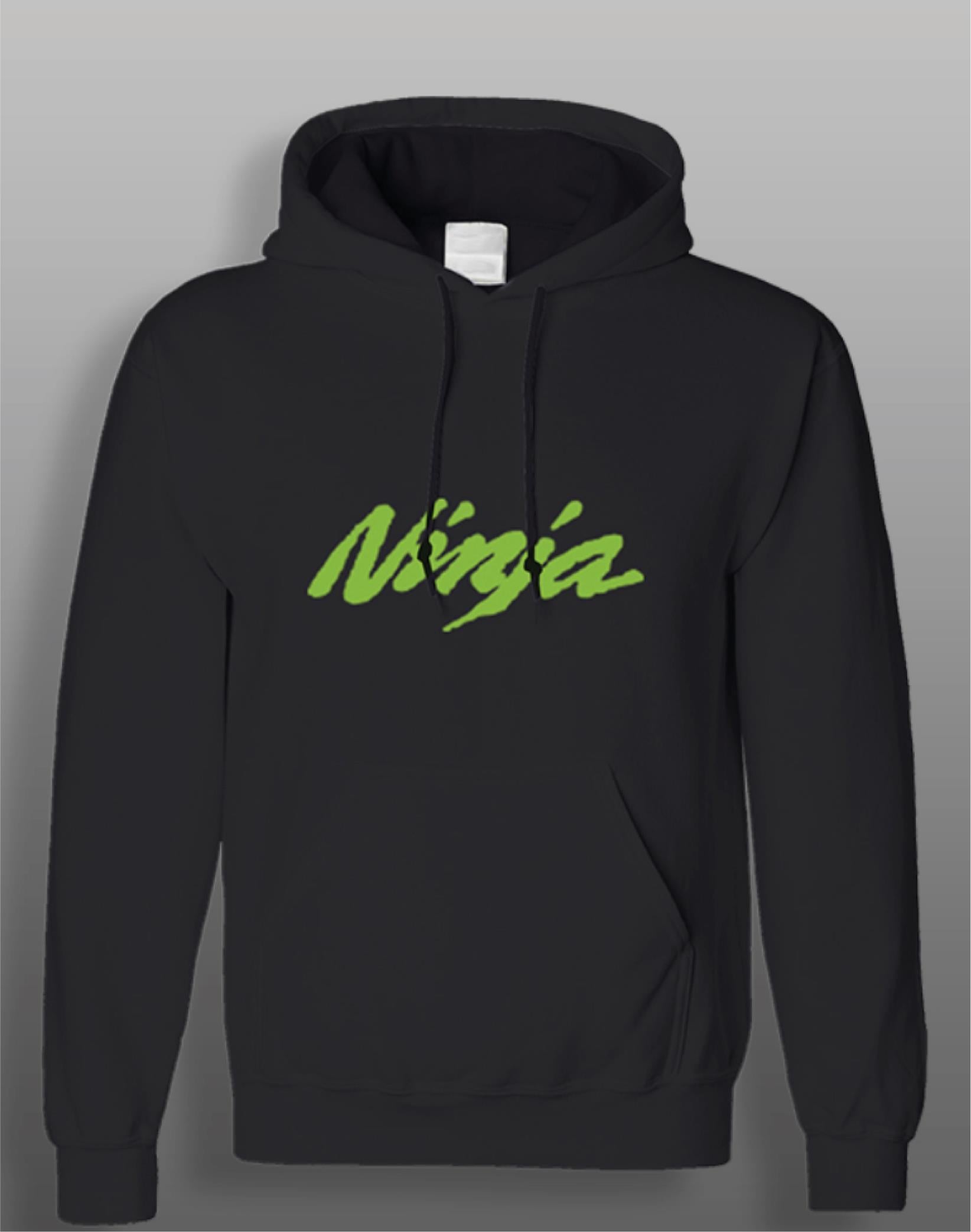 SweatshirtKawasaki Ninja Motorcu Sweatshirt Modeli Siyah