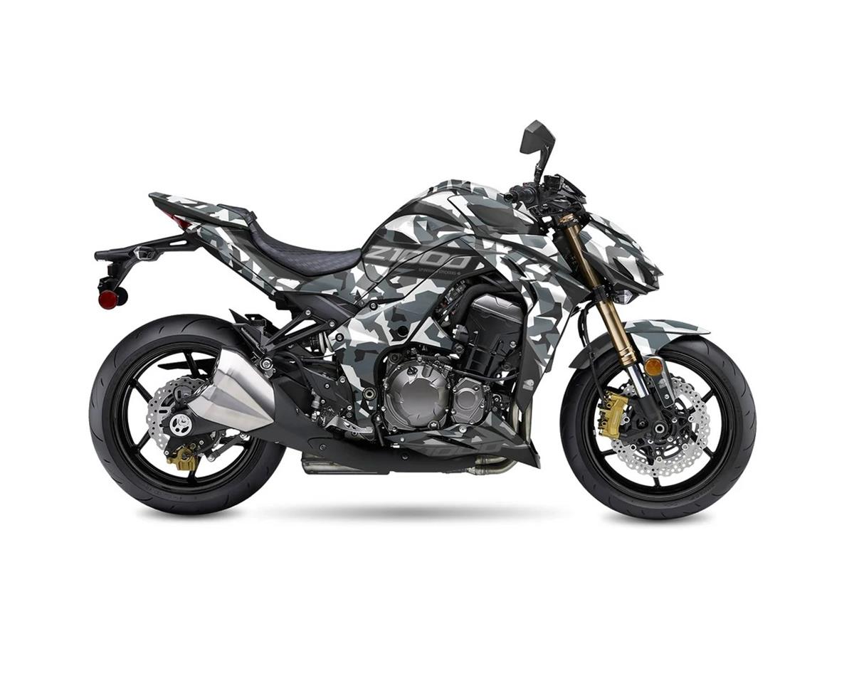 KAWASAKI Z1000 Motosiklet Kaplama Sticker Etiket Modeli