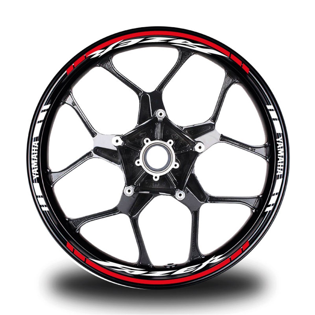 Kırmızı Fazer Takım Jant Sticker Etiket