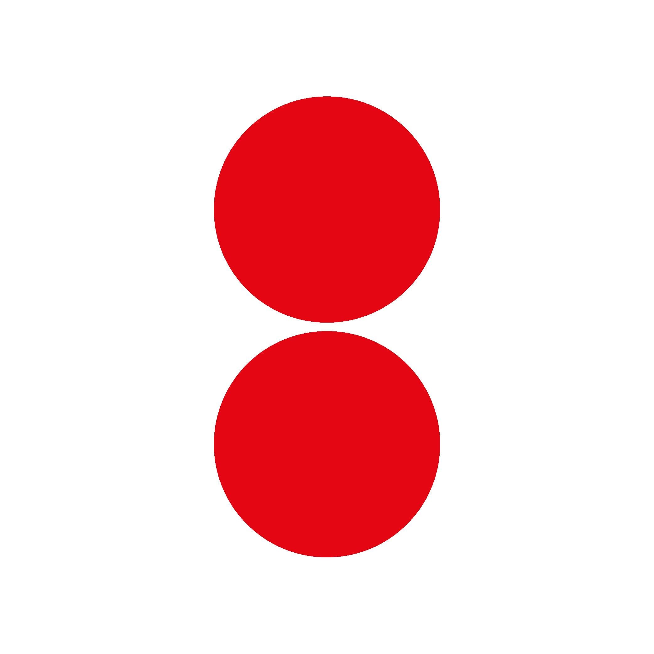 Reflective StickerKırmızı Reflective (Reflektif) 2'li Yuvarlak Sticker Paketi Otomobil Motosiklet Reflektif Parlayan Sticker Etiket Modeli