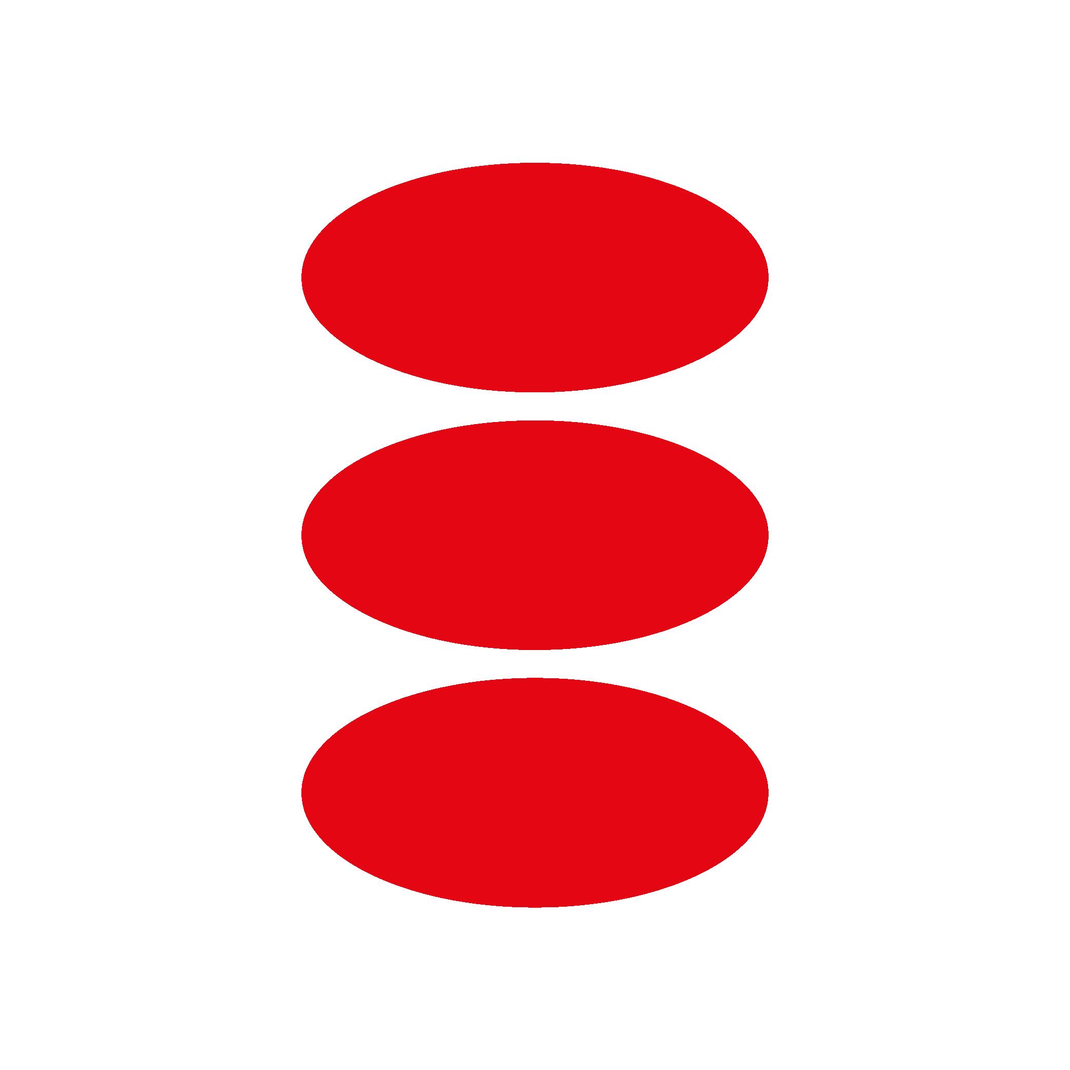 Reflective StickerKırmızı Reflective (Reflektif) 3'lü Oval Sticker Paketi Otomobil Motosiklet Reflektif Parlayan Sticker Etiket Modeli