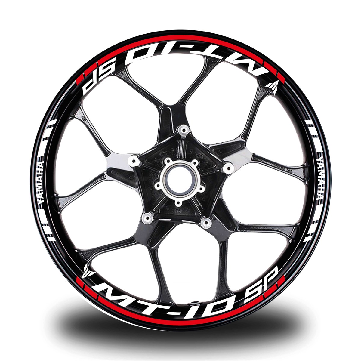 Kırmızı Yamaha MT 10 SP Takım Jant Sticker Etiket