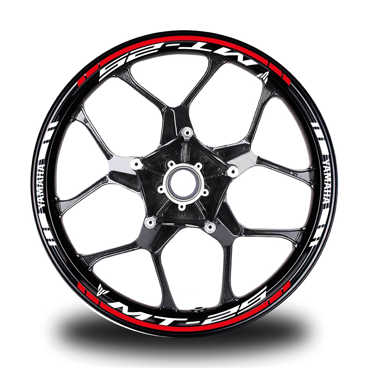 Kırmızı Yamaha MT R25 Takım Jant Sticker Etiket