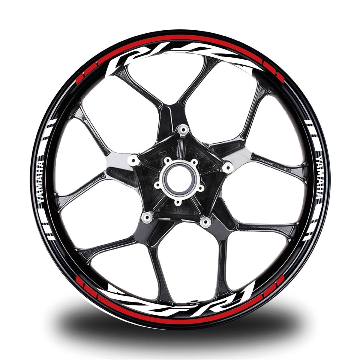 Kırmızı Yamaha R1 Takım Jant Sticker Etiket