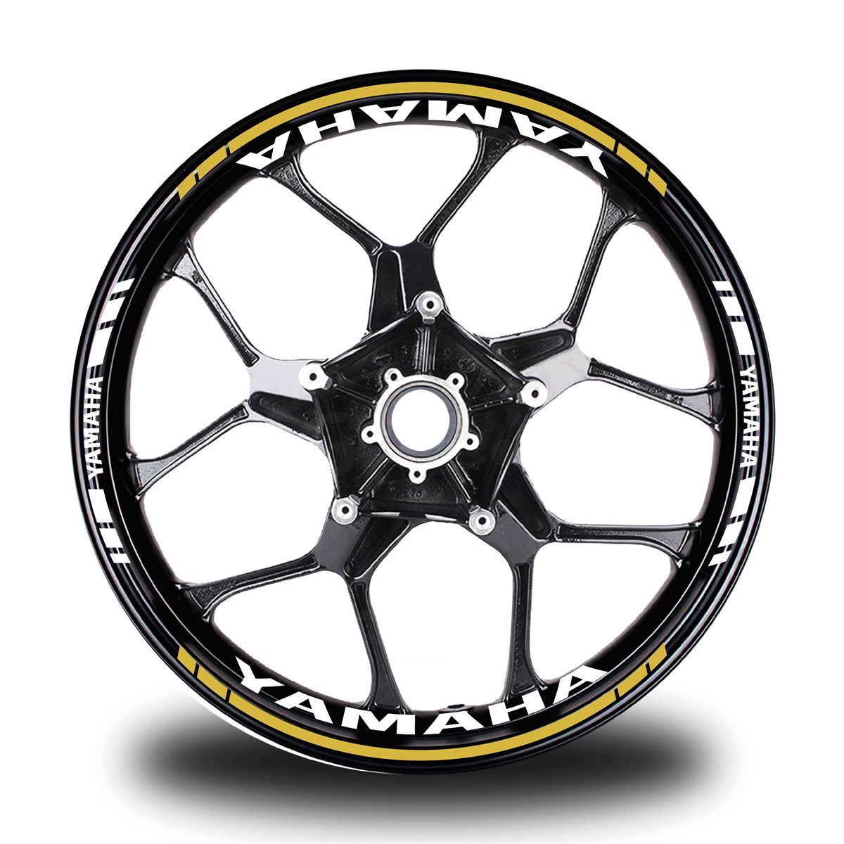 Koyu Sarı Yamaha Takım Jant Sticker Etiket