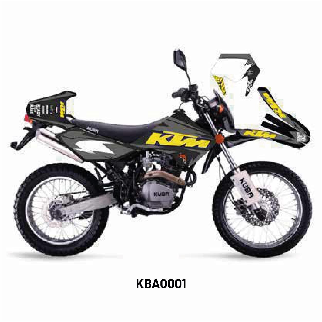 Kuba Black Cat KTM Tasarım Motosiklet Sticker Etiket Kaplama Modeli