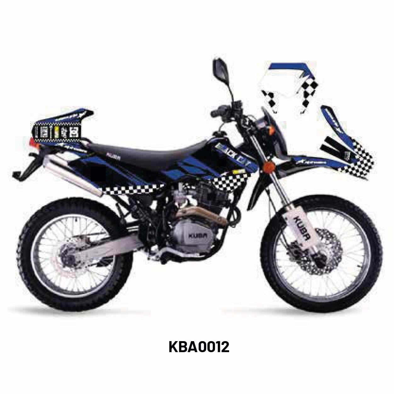 Kuba Black Cat Race Tasarım Motosiklet Sticker Etiket Kaplama Modeli Blue