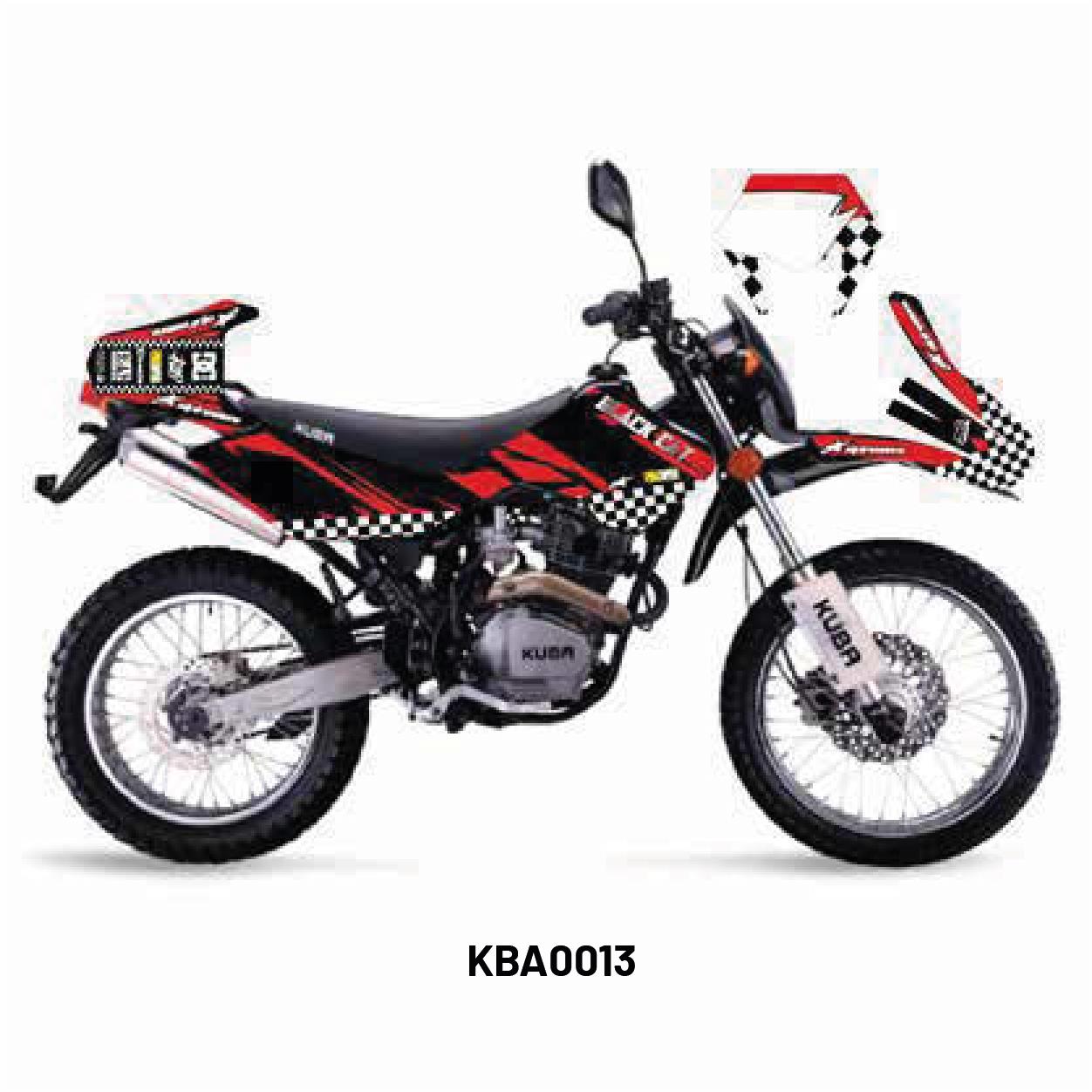 Kuba Black Cat Race Tasarım Motosiklet Sticker Etiket Kaplama Modeli Red