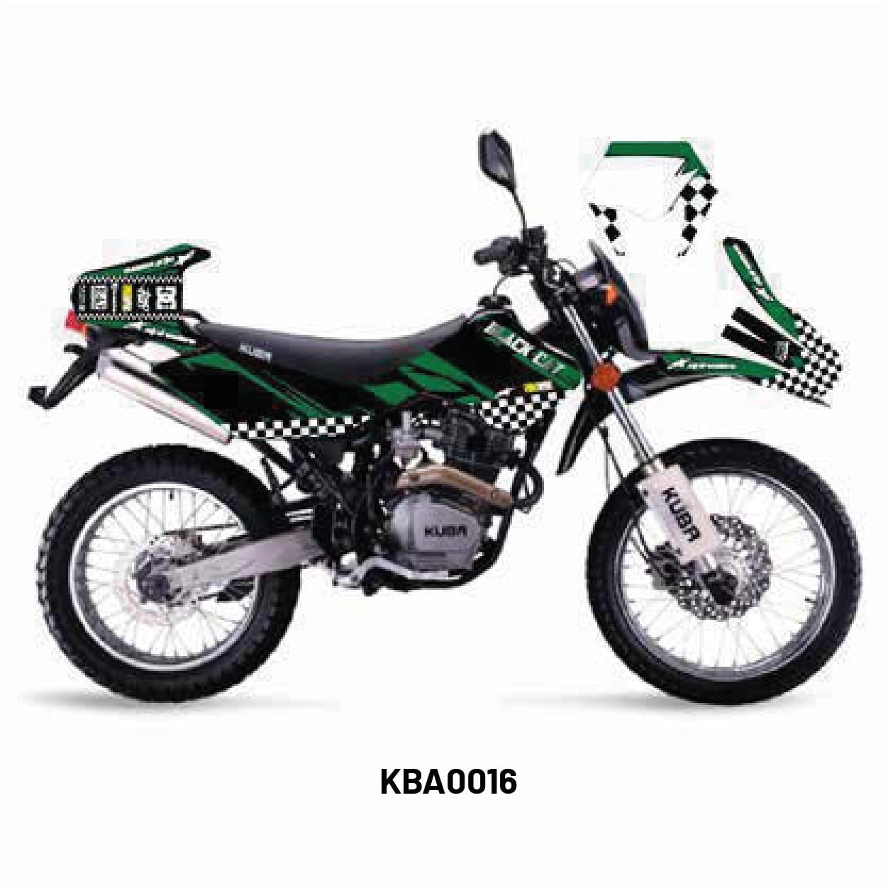 Kuba Black Cat Race Tasarım Motosiklet Sticker Etiket Kaplama Modeli Green