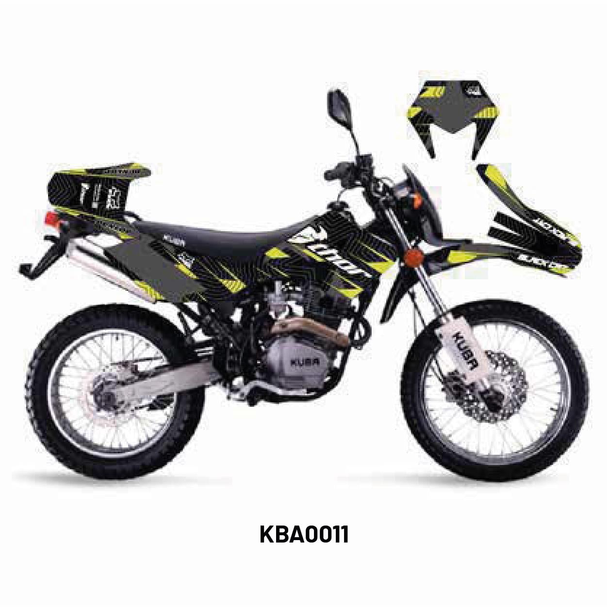 Kuba Black Cat Shark Tasarım Motosiklet Sticker Etiket Kaplama Modeli Yellow