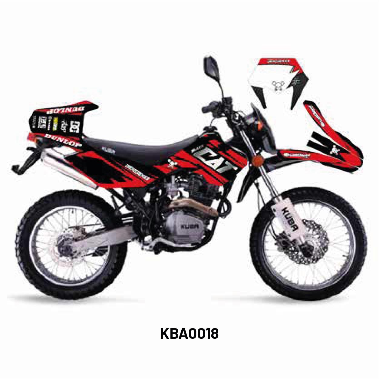 Kuba Black Cat Tasarım Motosiklet Sticker Etiket Kaplama Modeli Red