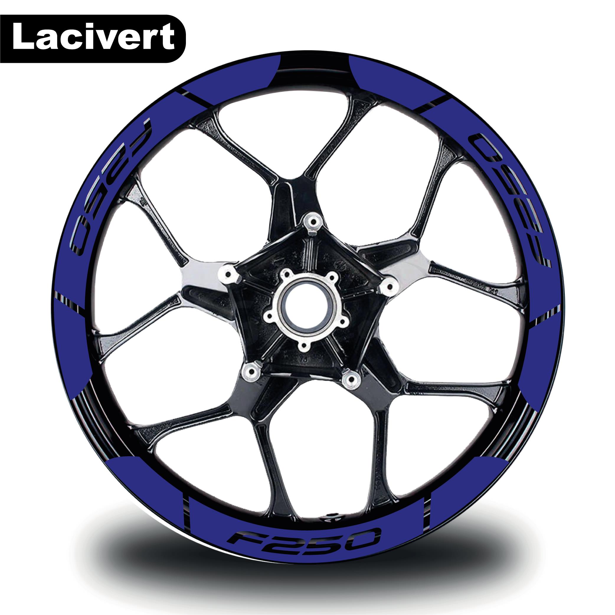 F250Lacivert Bajaj F250 Geniş Jant Sticker Etiket Modeli