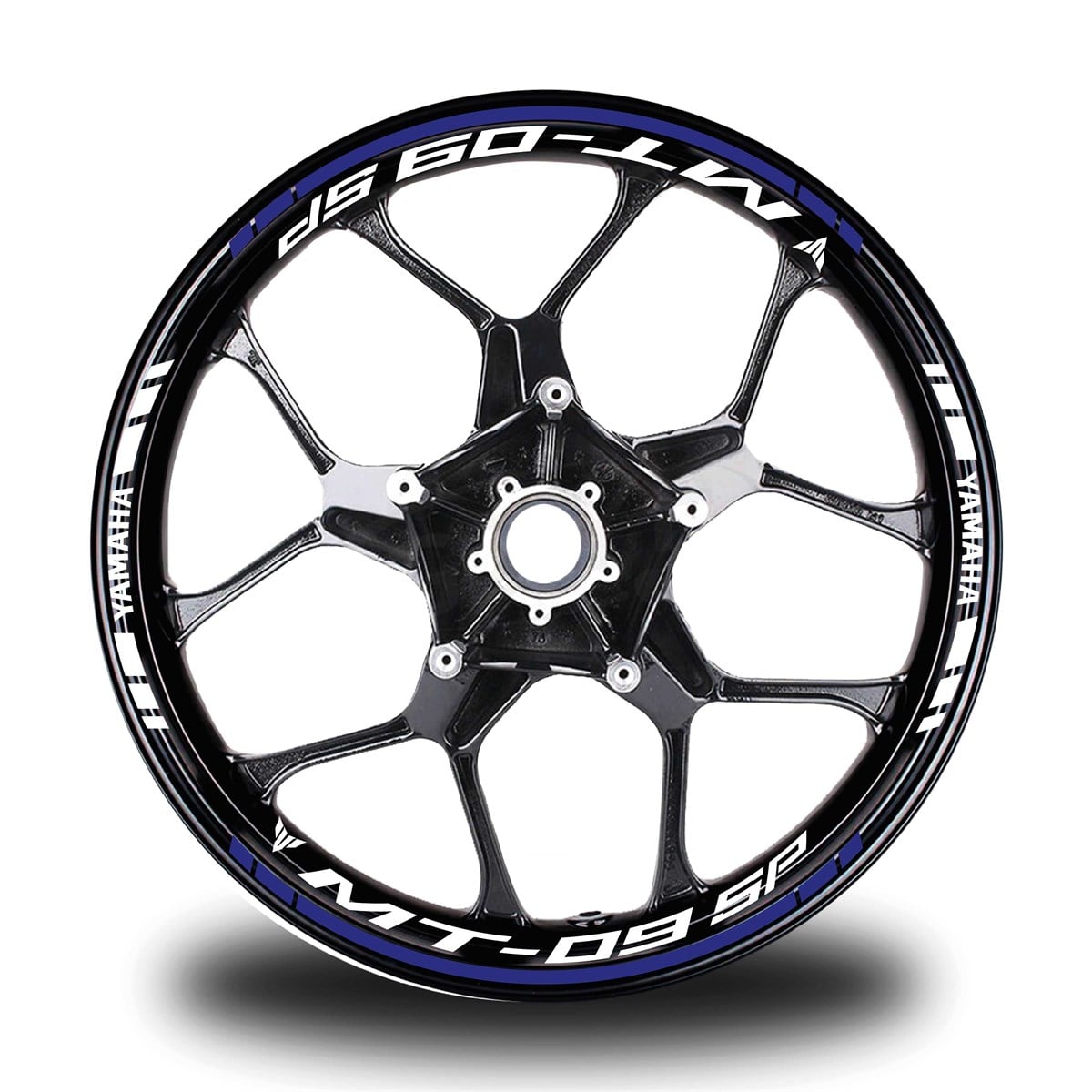 Lacivert Yamaha MT 09 SP Takım Jant Sticker Etiket 