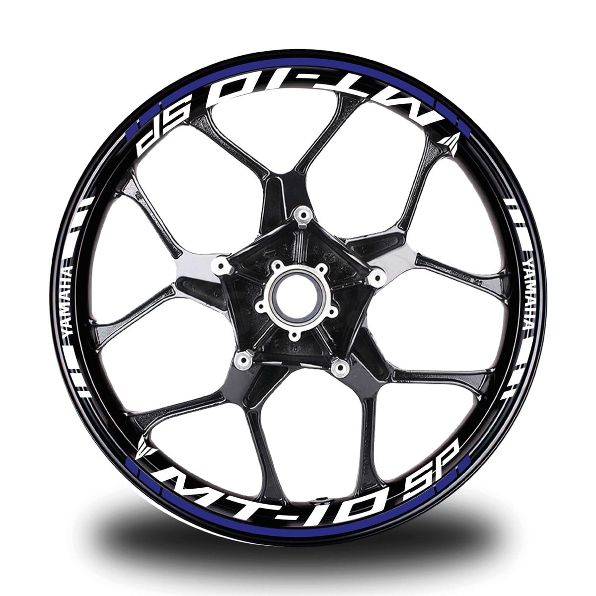 Lacivert Yamaha MT 10 SP Takım Jant Sticker Etiket 